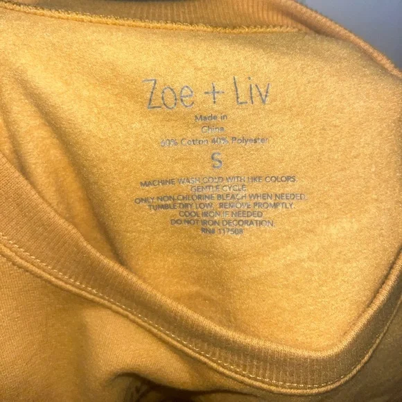 Yellow Women’s Butterfly Sweatshirt - Picture 3 of 3